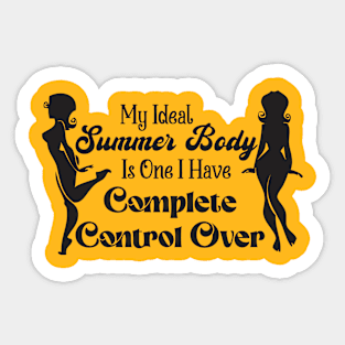 Ideal Summer Body Feminist Sticker